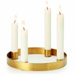 Aktion ? Philippi Fox Adventskranz - 20x20x2,5 Cm - Goldfarben ?