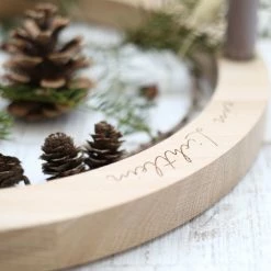 Auslauf ? Eulenschnitt Adventskranz - Ø 36 Cm - Höhe 3 Cm - Natur ? -Applicata-shop unnamed file 1636