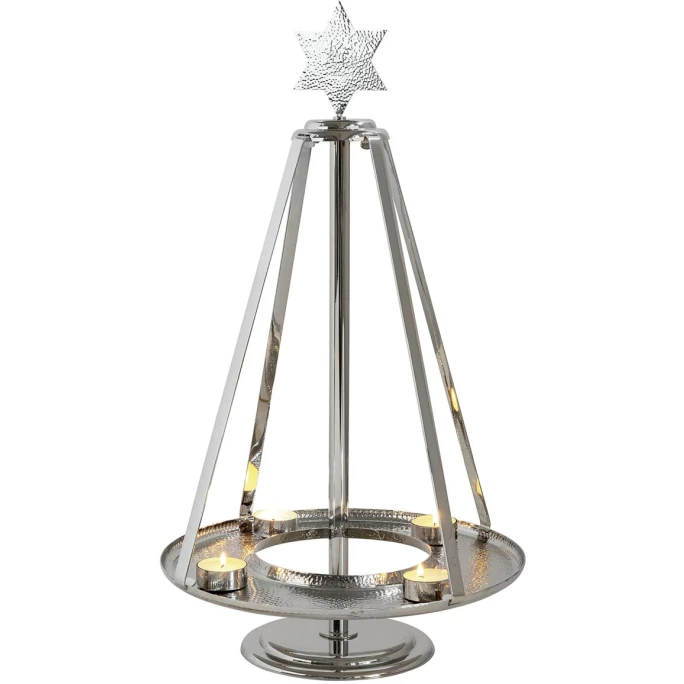 Brandneu ? Fink Living Fink CARUS Adventskranz - Ø 46 Cm - Höhe 82 Cm - Silberfarben ? 5 Brandneu ? Fink Living Fink CARUS Adventskranz - Ø 46 Cm - Höhe 82 Cm - Silberfarben ? – Bild 5