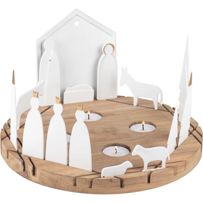 Budget ? Räder LIVING Krippe Teelichthalter - Ø 30 Cm - Höhe 16 Cm - Natur-weiß ? 1 Budget ? Räder LIVING Krippe Teelichthalter - Ø 30 Cm - Höhe 16 Cm - Natur-weiß ?