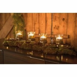 Schlussverkauf ? Fink Living Fink MELODY Teelichthalter XL 4-flammig - Länge 89,5 Cm - 22 X 15 Cm - Vernickelt ? -Applicata-shop unnamed file 1688