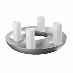 Aktion ? Sompex Circle Dekorationskranz Mit 4 Gläsern - Ø 37 - Höhe 6 Cm - Silber ?