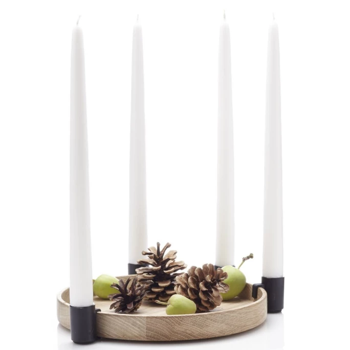 Coupon ? Applicata Luna Kerzenhalter - Ø 27 Cm - 3,7 Cm - Oak-black ? 3 Coupon ? Applicata Luna Kerzenhalter - Ø 27 Cm - 3,7 Cm - Oak-black ? – Bild 3