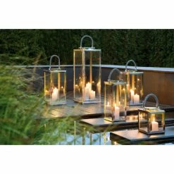 Billig ? Fink Living Fink SEVILLA Laterne Flach - Höhe 23 Cm - 18x18 Cm - Edelstahl ? -Applicata-shop unnamed file 1702