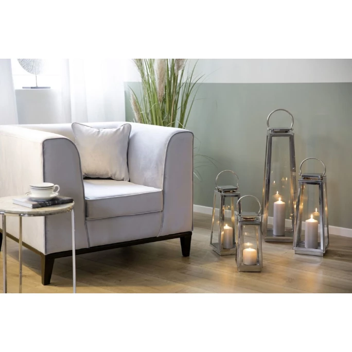 Budget ? Fink Living Fink MONACO Laterne - 18x18x43 Cm - Silberfarben ✔️ 3 Budget ? Fink Living Fink MONACO Laterne - 18x18x43 Cm - Silberfarben ✔️ – Bild 3
