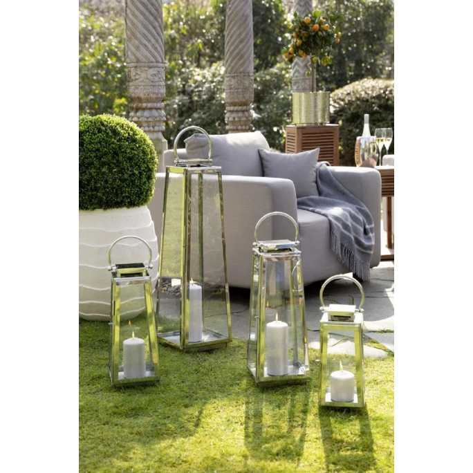 Budget ? Fink Living Fink MONACO Laterne - 18x18x43 Cm - Silberfarben ✔️ 4 Budget ? Fink Living Fink MONACO Laterne - 18x18x43 Cm - Silberfarben ✔️ – Bild 4