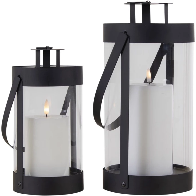 Rabatt ? House Nordic Bondi Laterne - 2er-Set - 2er-Set: 11,5x14,5x11,5 Cm, 14,5x24x31,5 Cm - Schwarz ⌛ 2 Rabatt ? House Nordic Bondi Laterne - 2er-Set - 2er-Set: 11,5x14,5x11,5 Cm, 14,5x24x31,5 Cm - Schwarz ⌛ – Bild 2