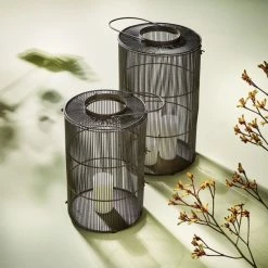 Auslauf ? Lambert Kazumi Laterne - Höhe 48 Cm - Ø 30 Cm - Graphit ? -Applicata-shop unnamed file 1807