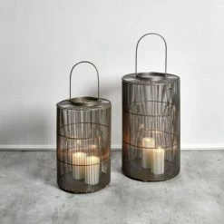 Auslauf ? Lambert Kazumi Laterne - Höhe 48 Cm - Ø 30 Cm - Graphit ? -Applicata-shop unnamed file 1808