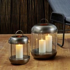 Angebote ? Lambert Sala Laterne - Höhe 35 Cm - Ø 23 Cm - Dunkel Bronze ? -Applicata-shop unnamed file 1856