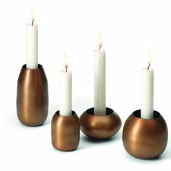 Bestpreis ⌛ Philippi Cordoba Kerzenhalter - 4er Set - 4er Set - Kupferfarben ?