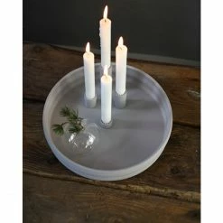 Schlussverkauf ? Storefactory BOLMEN Kerzenhalter - Ø 30 Cm - Höhe 9 Cm - Light Grey ? -Applicata-shop unnamed file 248