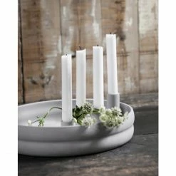 Schlussverkauf ? Storefactory BOLMEN Kerzenhalter - Ø 30 Cm - Höhe 9 Cm - Light Grey ? -Applicata-shop unnamed file 249