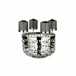 Aktion ? Fink Living Fink JORIS Windlicht-Kranz - Ø 30,5 Cm - Höhe 20 Cm - Silberfarben ✔️