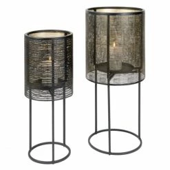 Bester Verkauf ❤️ Lambert Hiroko Kerzensäule & Windlicht - Ø 41 Cm - Höhe 91 Cm - Schwarz ? -Applicata-shop unnamed file 275