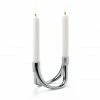 Schlussverkauf ? Philippi BOW 2er-Kerzenhalter - 15x9 Cm - Silberfarben ⌛ -Applicata-shop unnamed file 294