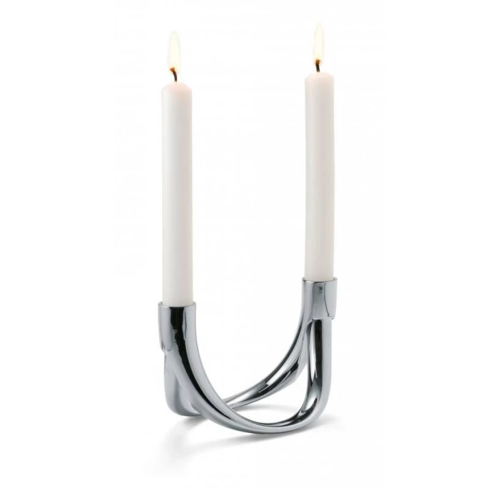 Schlussverkauf ? Philippi BOW 2er-Kerzenhalter - 15x9 Cm - Silberfarben ⌛ 1 Schlussverkauf ? Philippi BOW 2er-Kerzenhalter - 15x9 Cm - Silberfarben ⌛