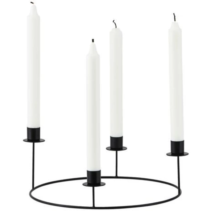 Aktion ? House Doctor Ring Kerzenständer - Ø 27 Cm - Höhe 11,5 Cm - Schwarz ? 1 Aktion ? House Doctor Ring Kerzenständer - Ø 27 Cm - Höhe 11,5 Cm - Schwarz ?