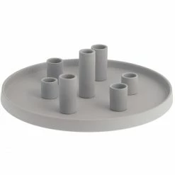 Budget ? Storefactory LINGSBERG Kerzenteller - Ø 29 Cm - Höhe 9 Cm - Light Grey ?