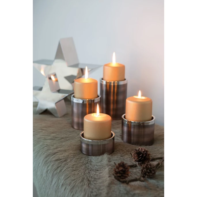 Billig ? Fink Living Fink VITO Stumpenkerzenhalter M - Ø 10 Cm - Höhe 5 Cm - Bronzefarben ? 2 Billig ? Fink Living Fink VITO Stumpenkerzenhalter M - Ø 10 Cm - Höhe 5 Cm - Bronzefarben ? – Bild 2