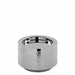 Bestpreis ? Fink Living Fink NOSSA Stumpenkerzenhalter - Höhe 9 Cm - Ø 12 Cm - Silberfarben ⌛