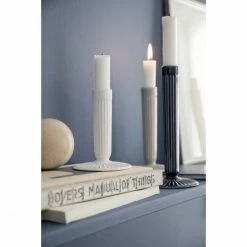 Neu ? Kähler Design Kähler ? Hammershøi Kerzenhalter - Höhe 20 Cm - Ø 9 Cm - Light Grey ? -Applicata-shop unnamed file 327