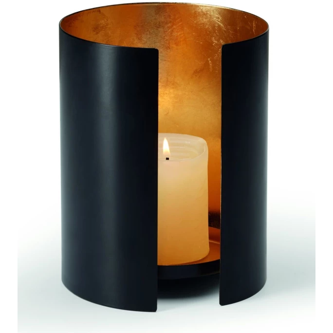 Bestpreis ? Philippi Isabelle Kerzenhalter Mit Blattgold - 14x14x18 Cm - Schwarz ? 1 Bestpreis ? Philippi Isabelle Kerzenhalter Mit Blattgold - 14x14x18 Cm - Schwarz ?