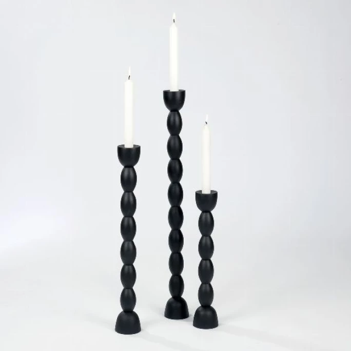 Aktion ? Lambert Brancusi Kerzenleuchter L - Höhe 63,5 Cm Ø 9 Cm - Black ⌛ 2 Aktion ? Lambert Brancusi Kerzenleuchter L - Höhe 63,5 Cm Ø 9 Cm - Black ⌛ – Bild 2