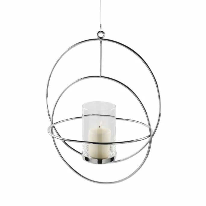 Budget ✨ Fink Living Fink LUA Stumpenhalter - 44 X 37 X 53,5 Cm - Vernickelt Mit Glasstulpen ❤️ 1 Budget ✨ Fink Living Fink LUA Stumpenhalter - 44 X 37 X 53,5 Cm - Vernickelt Mit Glasstulpen ❤️