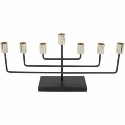 Blitzangebot ? Present Time Traditional Kerzenhalter - 45x21,5 Cm - Black-gold ?