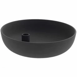 Schlussverkauf ? Storefactory LIDATORP Kerzenhalter XL - Ø 26 Cm - Höhe 7 Cm - Dark Grey ⌛