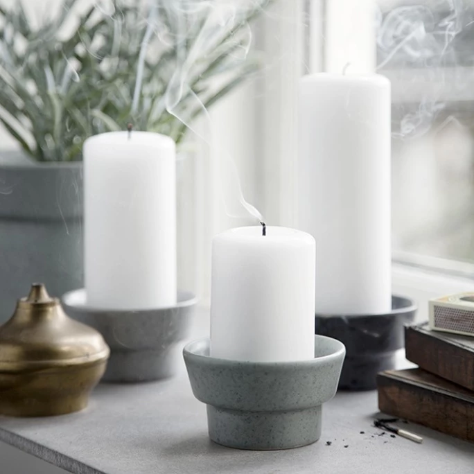 Am billigsten ? Kähler Design Kähler Ombria Kerzenleuchter Für Blockkerzen - Ø 7,5 Cm - Höhe 5 Cm - Granite Green ? 2 Am billigsten ? Kähler Design Kähler Ombria Kerzenleuchter Für Blockkerzen - Ø 7,5 Cm - Höhe 5 Cm - Granite Green ? – Bild 2