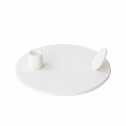 Coupon ? Urban Nature Culture Kerzenhalter Solstice - Ø 19 Cm - Höhe 5,5 Cm - White ?