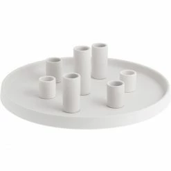 Bester Verkauf ? Storefactory LINGSBERG Kerzenteller - Ø 29 Cm - Höhe 9 Cm - White ⌛