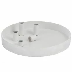 Neu ? Storefactory SUND MAGNETIC Kerzenhalter Rund - Ø 31 Cm - Höhe 4 Cm - White ⌛