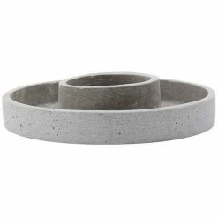 Neu ? House Doctor Daca Kerzenständer - Ø 15 Cm - Höhe 4 Cm - Grau ? -Applicata-shop unnamed file 668