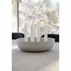 Neu ✨ Storefactory GRANHOLMEN Kerzenhalter XXL - Ø 29 Cm - Höhe 8 Cm - Light Grey ? -Applicata-shop unnamed file 682