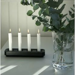 Besorgen ? Born In Sweden Stumpastaken Long Kerzenhalter - Höhe 4 Cm - Tiefe 8,5 Cm - Länge 29,5 Cm - Black ⌛ -Applicata-shop unnamed file 726