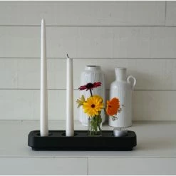 Besorgen ? Born In Sweden Stumpastaken Long Kerzenhalter - Höhe 4 Cm - Tiefe 8,5 Cm - Länge 29,5 Cm - Black ⌛ -Applicata-shop unnamed file 728