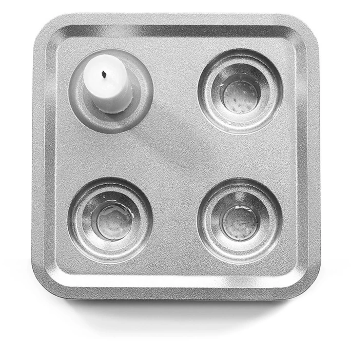 Budget ? Born In Sweden Stumpastaken Fyran Kerzenhalter - Höhe 4 Cm - Tiefe 16 Cm - Länge 16 Cm - Aluminium Poliert ? 2 Budget ? Born In Sweden Stumpastaken Fyran Kerzenhalter - Höhe 4 Cm - Tiefe 16 Cm - Länge 16 Cm - Aluminium Poliert ? – Bild 2