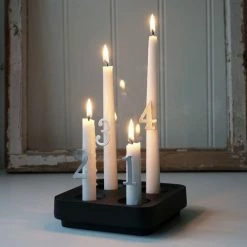 Top 10 ❤️ Born In Sweden Stumpastaken Fyran Kerzenhalter - Höhe 4 Cm - Tiefe 16 Cm - Länge 16 Cm - Black ? -Applicata-shop unnamed file 742
