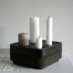 Top 10 ❤️ Born In Sweden Stumpastaken Fyran Kerzenhalter - Höhe 4 Cm - Tiefe 16 Cm - Länge 16 Cm - Black ? -Applicata-shop unnamed file 744