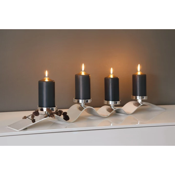 Am billigsten ? Fink Living Fink Wave Kerzenhalter - L 105 Cm - Silberfarben / Vernickelt ? 4 Am billigsten ? Fink Living Fink Wave Kerzenhalter - L 105 Cm - Silberfarben / Vernickelt ? – Bild 4