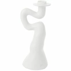 Top 10 ⭐ Present Time Organic Swirl Kerzenhalter - Large: H 30,5 Cm - B 14 Cm - Weiß ?