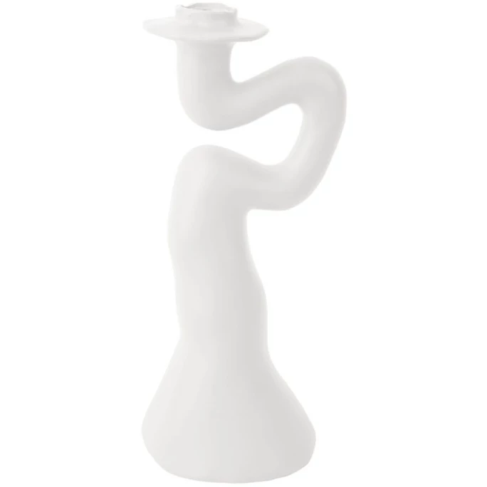 Top 10 ⭐ Present Time Organic Swirl Kerzenhalter - Large: H 30,5 Cm - B 14 Cm - Weiß ? 2 Top 10 ⭐ Present Time Organic Swirl Kerzenhalter - Large: H 30,5 Cm - B 14 Cm - Weiß ? – Bild 2