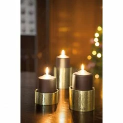 Bestes Angebot ✨ Fink Living Fink SOBRIO Stumpenhalter - Ø 10 Cm - Höhe 11 Cm - Goldfarben ? -Applicata-shop unnamed file 756