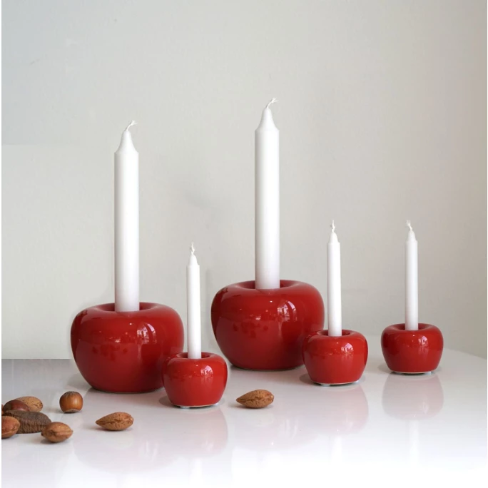 Blitzangebot ? Born In Sweden Apple Kerzenhalter - Ø 10,5 Cm - Höhe 7,5 Cm - Shiny Red ? 3 Blitzangebot ? Born In Sweden Apple Kerzenhalter - Ø 10,5 Cm - Höhe 7,5 Cm - Shiny Red ? – Bild 3