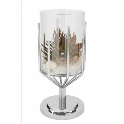 Bestpreis ❤️ Fink Living Fink LUXOR Kerzenständer XXL Mit Fuß - Ø 30 Cm - Höhe 53 Cm - Vernickelt / Glas ? -Applicata-shop unnamed file 800