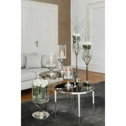 Bestpreis ❤️ Fink Living Fink LUXOR Kerzenständer XXL Mit Fuß - Ø 30 Cm - Höhe 53 Cm - Vernickelt / Glas ? -Applicata-shop unnamed file 801