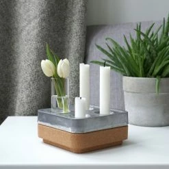 Beste Bewertungen von ? Born In Sweden Stumpastaken Fyran Kerzenhalter - Höhe 4 Cm - Tiefe 16 Cm - Länge 16 Cm - Aluminium Matt ? -Applicata-shop unnamed file 812